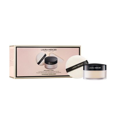 TRANSLUCENT LOOSE SETTING POWDER ULTRABLUR & PUFF (SET DE POLVO FIJADOR MÁS APLICADOR)
